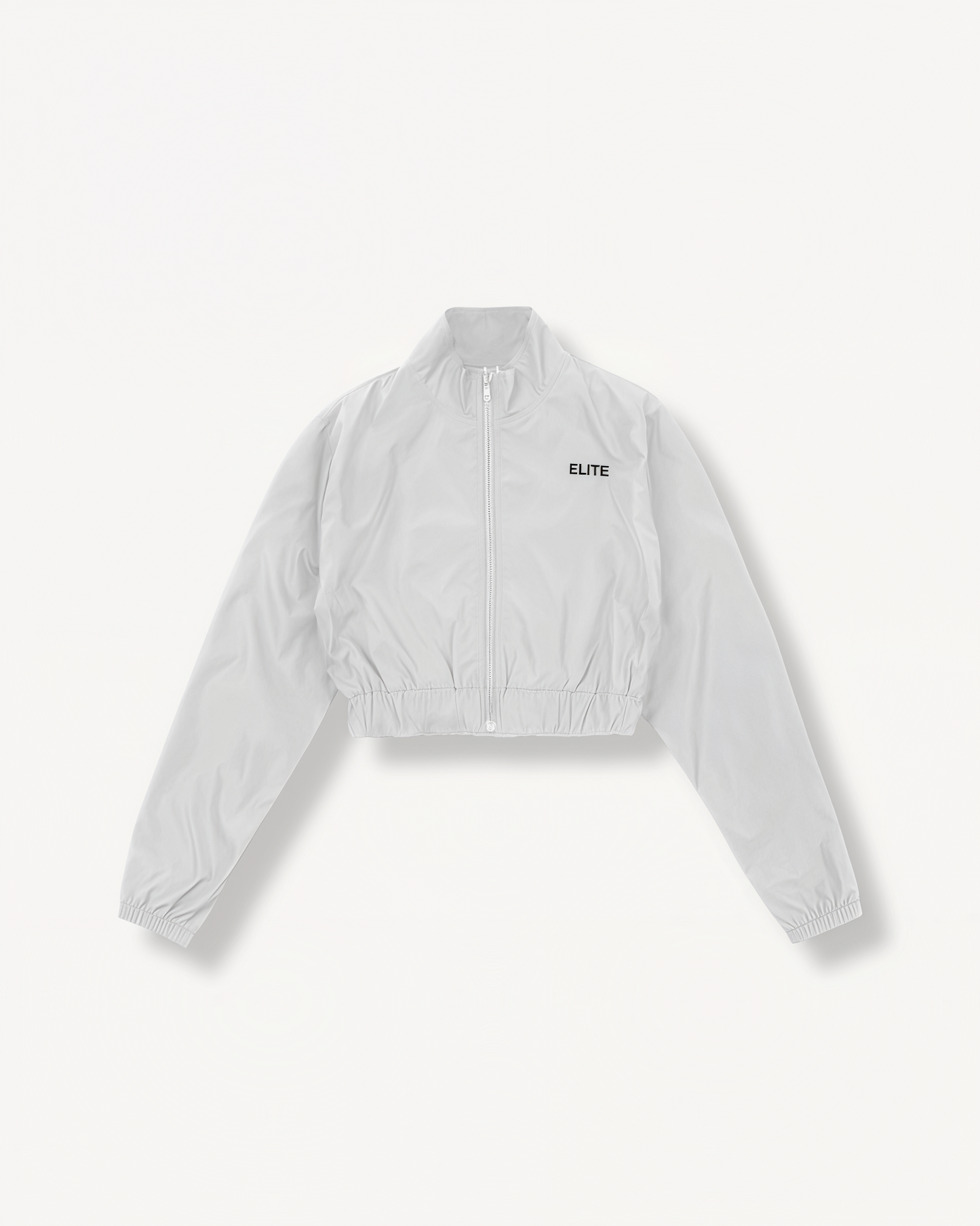 SNOWFALL CROPPED ZIP-UP JACKET